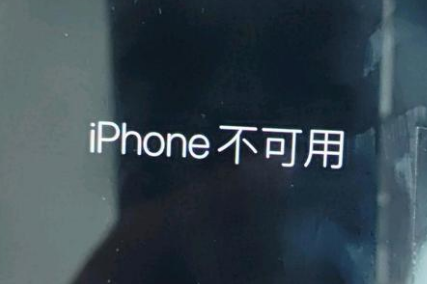 武乡苹果服务网点分享锁屏界面显示“iPhone 不可用”如何解决 